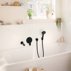 hansgrohe Rebris S Einhebel-Wannenarmatur Unterputz mit integrierter Sicherungskombination für iBox universal