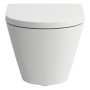 LAUFEN Kartell Wand WC PACK mit Tiefspüler spülrandlos, WC Sitz inkl. Absenkautomatik, EasyFit