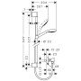 hansgrohe Croma Select E Vario Combi Set 65 cm