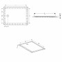 Geberit Setaplano Duschfläche 160 x 90 cm