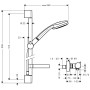 hansgrohe Croma 100 Vario EcoSmart/Ecostat Comfort Combi 90 cm