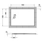 Duravit Tempano Duschwanne 140 x 100 cm