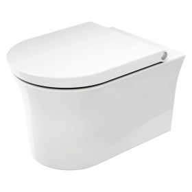 Duravit White Tulip WC mural Rimless avec HygieneGlaze