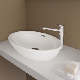 Lavabo a colonna LAUFEN PRO B con troppo pieno, asimmetrico