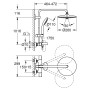 GROHE Vitalio Joy System 260 Duschsystem mit Thermostatbatterie für Wandmontage