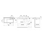 LAUFEN Kartell Waschtisch 90 x 46 cm, mit Ablage links und 1 Hahnloch