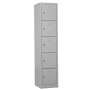 Wolfstahl Schliessfachschrank Stahl 5 Schliessfächer Drehriegelverschluss 41 x 45 x 190 cm