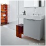 LAUFEN Kartell Waschtisch 90 x 46 cm, mit Ablage links und 1 Hahnloch