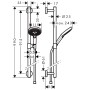 hansgrohe Raindance Select S 120 Unica Comfort Brauseset 90 cm