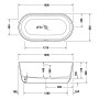 Duravit Soleil by Starck Badewanne freistehend 160 x 80 cm