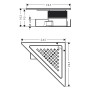 hansgrohe RainDrain Corner Komplettset Punktablauf 240/240