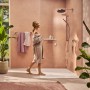 hansgrohe Unica S Puro Brausenstange 90 cm mit Easy Slide Duschkopfhalter und Duschschlauch 160 cm