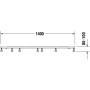 Duravit Fußgestell für Stonetto Duschwanne 140 x 100 cm