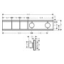 hansgrohe RainSelect Thermostat Unterputz für 2 Verbraucher