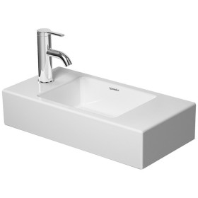 Lavabo da appoggio Duravit Vero Air con 1 foro per rubinetto a sinistra 50 x 25 cm, senza troppo pieno