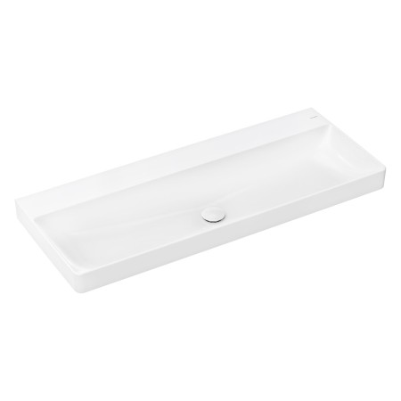 hansgrohe Xelu Q Waschbecken 120 x 48 cm ungeschliffen, ohne Hahnloch