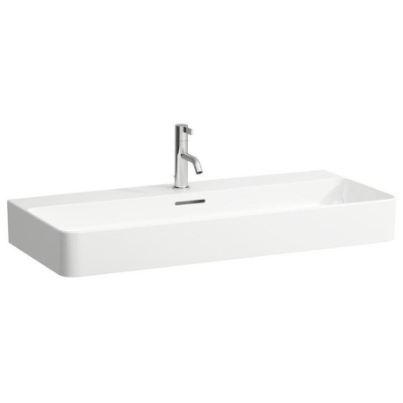 LAUFEN Val Aufsatzwaschtisch 95 x 42 cm mit 1 Hahnloch, mit Überlauf