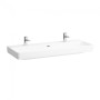 LAUFEN PRO S Waschtisch 120 cm unterbaufähig mit 2 Hahnlöcher, mit Überlauf