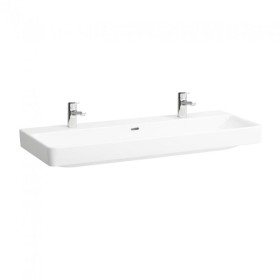 LAUFEN PRO S Waschtisch 120 cm unterbaufähig mit 2 Hahnlöcher, mit Überlauf