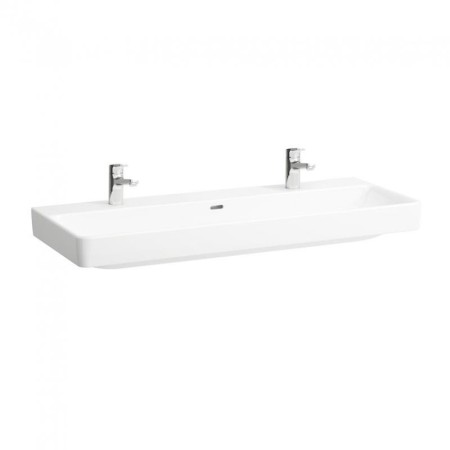 LAUFEN PRO S Waschtisch 120 cm unterbaufähig mit 2 Hahnlöcher, mit Überlauf