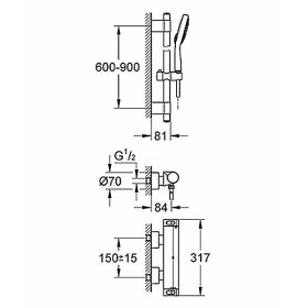 Miscelatore termostatico per doccia GROHE Grohtherm 2000