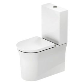 Duravit White Tulip Stand-WC Kombination, spülrandlos