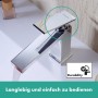 hansgrohe Tecturis E Einhebel-Waschtischarmatur 110 wassersparend+ mit Zugstangen-Ablaufgarnitur