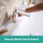 hansgrohe Tecturis E Einhebel-Waschtischarmatur 110 wassersparend+ mit Zugstangen-Ablaufgarnitur
