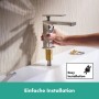 hansgrohe Tecturis E Einhebel-Waschtischarmatur 110 wassersparend+ mit Zugstangen-Ablaufgarnitur