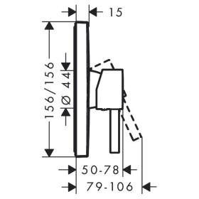 hansgrohe Finoris Einhebel-Duscharmatur Unterputz