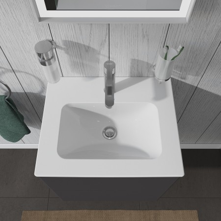 Duravit ME by Starck Möbelwaschtisch 53 cm mit 1 Hahnloch