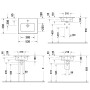 Duravit ME by Starck Möbelwaschtisch 53 cm mit 1 Hahnloch