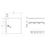 LAUFEN PRO Marbond Duschwanne 140 x 140 x 4 cm