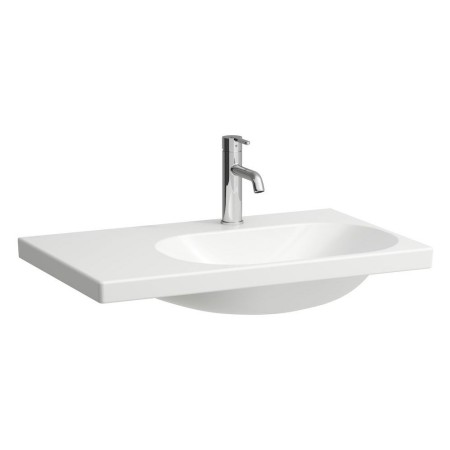 LAUFEN LUA Waschtisch 75 x 46 cm, asymmetrisch Becken rechts, mit Hahnloch, ohne Überlauf