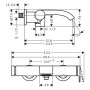 hansgrohe Vivenis Einhebel-Wannenarmatur Aufputz