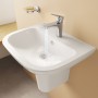 VitrA S20 Waschtisch 55 cm, 1 Hahnloch mittig und Überlauf