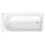 Duravit D-Neo Rechteck-Badewanne 180 x 80 cm, Einbauversion, Ab- und Überlauf am Fußende