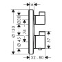 hansgrohe Ecostat S Thermostat Unterputz für 2 Verbraucher