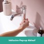 hansgrohe Tecturis S Einhebel-Waschtischarmatur 80 CoolStart wassersparend+ mit Zugstangen-Ablaufgarnitur