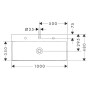 hansgrohe Xelu Q Waschbecken 100 x 48 cm ungeschliffen, mit 1 Hahnloch