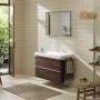 hansgrohe Xelu Q Waschbecken 100 x 48 cm ungeschliffen, mit 1 Hahnloch