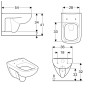 Geberit Renova Plan Wand-Tiefspül-WC