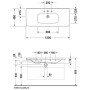 Duravit DuraStyle Möbelwaschtisch 120 cm, mit 1 Hahnloch