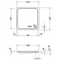Duravit D-Code Quadrat Duschwanne 100 x 100 cm