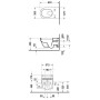 Duravit Starck 2 Wand-WC für SensoWash mit verdeckten Anschlüssen