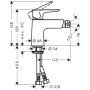 hansgrohe Talis E Einhebel-Bidetmischer mit Push-Open Ablaufgarnitur