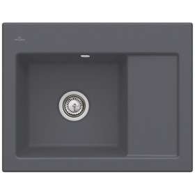 Évier encastrable Villeroy & Boch Subway 45 Compact, bonde avec actionnement manuel, cuve à gauche, avec trou pour robinet Pos.3