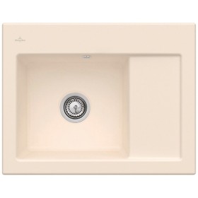 Évier encastrable Villeroy & Boch Subway 45 Compact, bonde à commande manuelle, cuve à gauche, avec trou pour robinet Pos.3