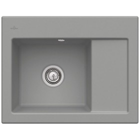 Évier encastrable Villeroy & Boch Subway 45 Compact, bonde à commande manuelle, cuve à gauche, avec perçage pour robinet Pos.3