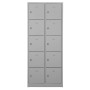 Wolfstahl Schliessfachschrank Stahl 10 Schliessfächer Drehriegelverschluss 80 x 45 x 190 cm